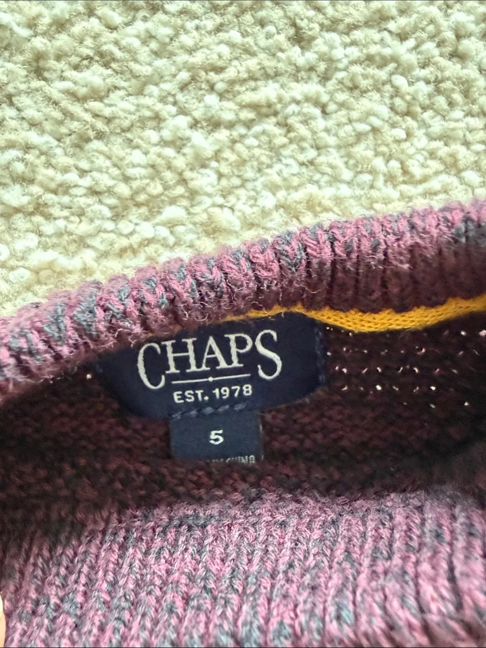 Size 5t lot of sweaters - gap, chaps and logg